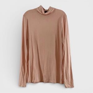221 10/$50🏄🏻‍♀️ J. Crew Pink Cotton Turtleneck Shirt